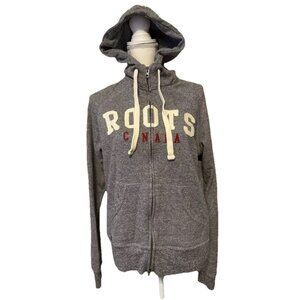 Roots‎ Canada Hoodie Youth XL Full Zip Jacket Y2K Streetwear Punk Thick Preppy
